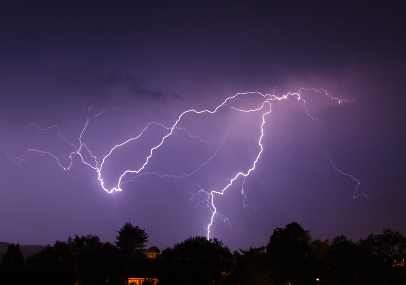 Lightning over Llandrindod Wells