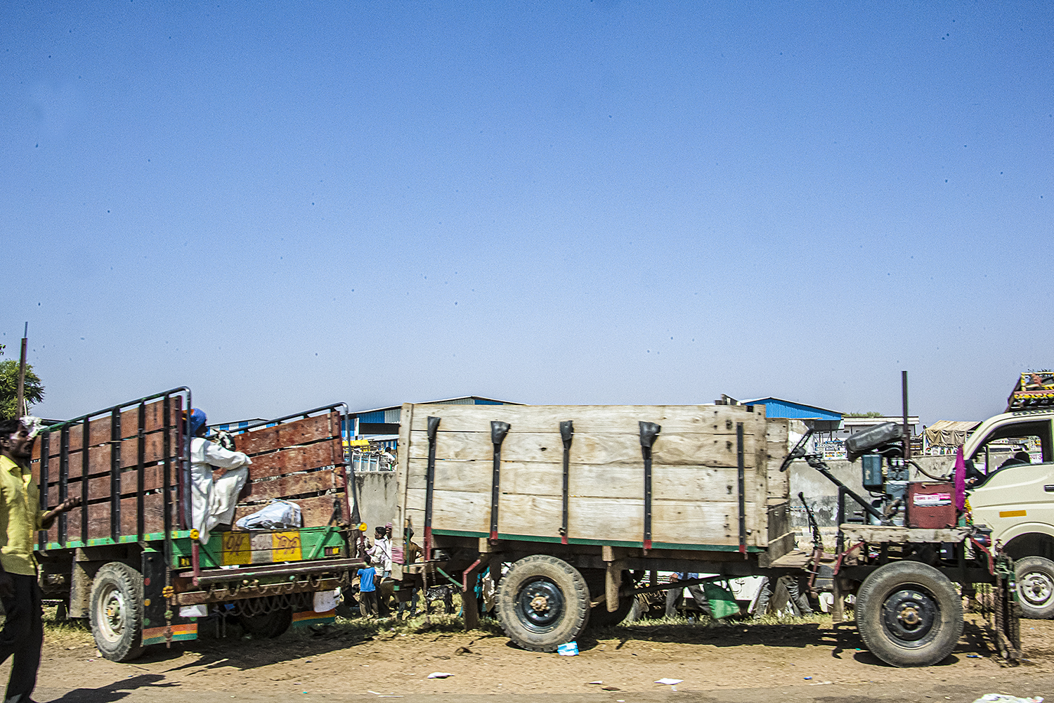 Agra, India, Trucks and Poverty