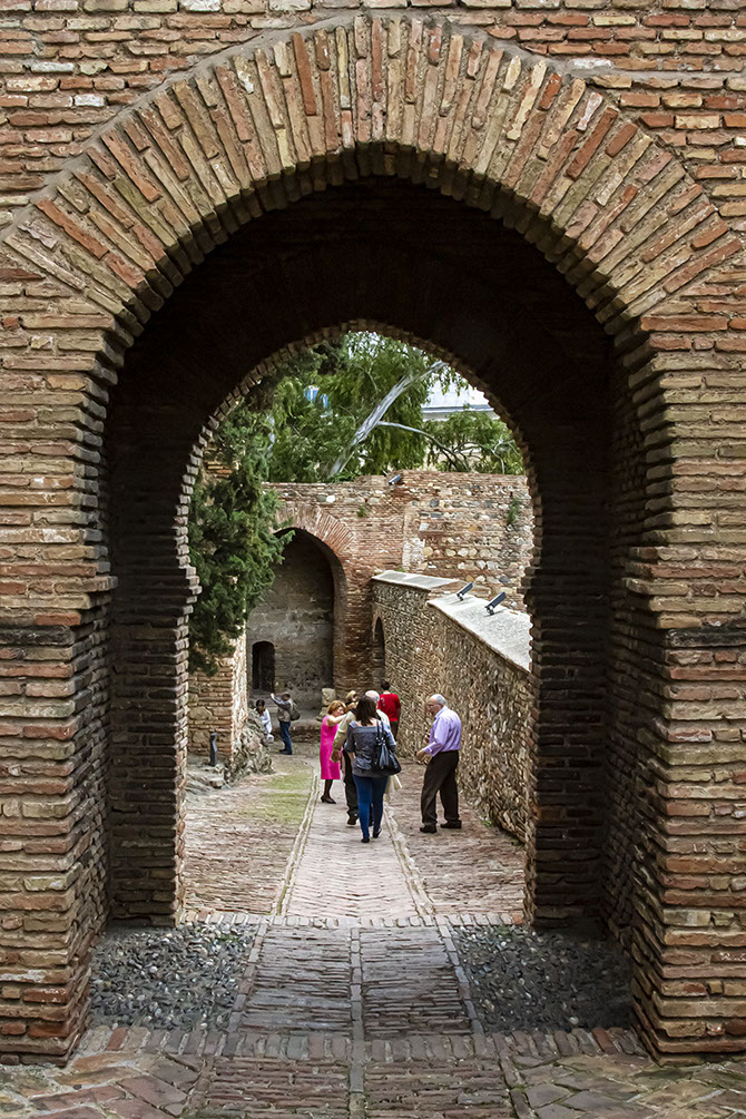 Archway on path to Gabalfaro Fortress, above Malaga.